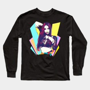 Wpap Pop Art Sasha Banks Long Sleeve T-Shirt